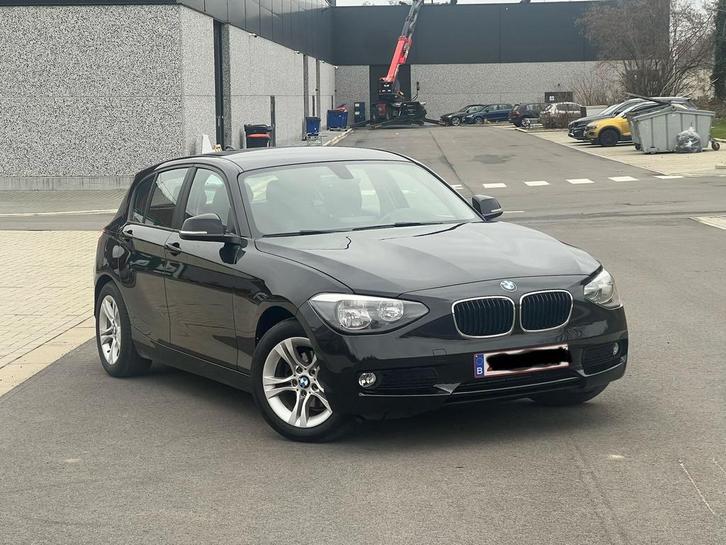 BMW 116d, Auto's, BMW, Particulier, 1 Reeks, Navigatiesysteem, Diesel, Handgeschakeld, Zwart, Zwart, Stof, Ophalen