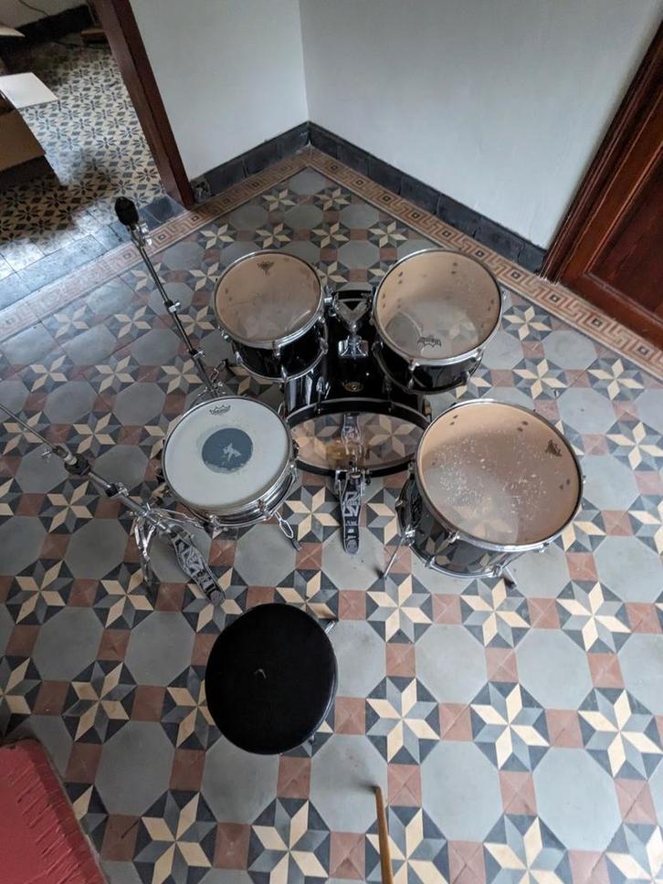 Tama Imperialstar - Drumstel - starterskit - zwart, Musique & Instruments, Batteries & Percussions, Utilisé, Tama, Enlèvement