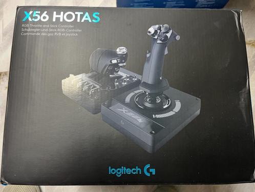 Logitech X56 HOTAS RGB Flight Control System (PC), Computers en Software, Joysticks, Zo goed als nieuw, Ophalen of Verzenden