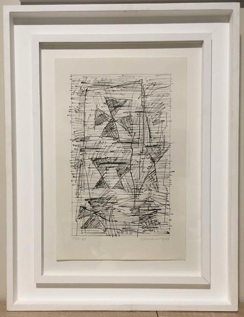 Jan Schoonhoven - T87-43, Antiek en Kunst, Kunst | Tekeningen en Fotografie, Ophalen