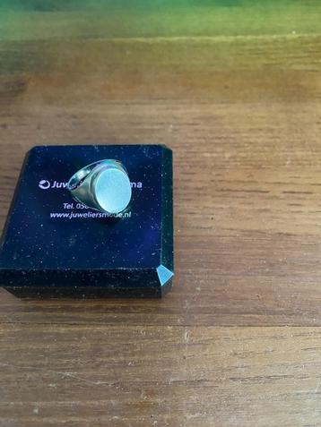 Sterling zilver Zegelring Maat 20 mm. beschikbaar voor biedingen