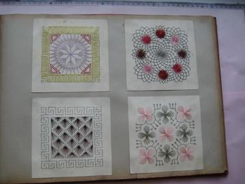 1870 knutselen - F. Roebel, vlechtwerk, borduursel & Origami beschikbaar voor biedingen