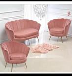 Fauteuil en velours de couleur rose, Ophalen