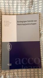 Basisbegrippen statistiek voor maatschappijwetenschappen, Nieuw, Ophalen of Verzenden, Hoger Onderwijs, Hubert Mia, D. Vanpaemel, G. Dierckx, J. Beirlant