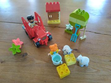 Duplo 10950 De tractor en de dieren, Kinderen en Baby's, Ophalen of Verzenden, Zo goed als nieuw, Complete set, Duplo