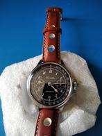 montre homme, Handtassen en Accessoires, Horloges | Heren, Staal, Ophalen, Overige merken, Leer
