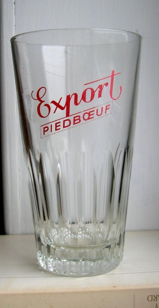 PIEDBOEUF Export 33 cl, Verzamelen, Biermerken, Gebruikt, Glas of Glazen, Ophalen of Verzenden