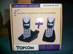 Topcom Cocoon 85 Duo draadloze telefoon, Telecommunicatie, Ophalen of Verzenden, Gebruikt, 2 handsets