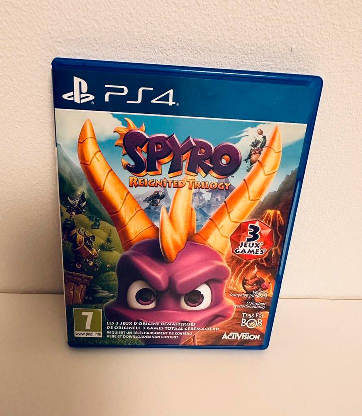 PS4-game — Spyro Reignited Trilogy, Games en Spelcomputers, Games | Sony PlayStation 4, Zo goed als nieuw, Avontuur en Actie, Vanaf 7 jaar