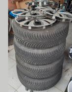 Winterbanden op velg Michelin met sierdeksel en karretje, Ophalen, Zo goed als nieuw