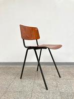 Set vintage F6 Eromes Marko Holland eetkamerstoelen, Huis en Inrichting, Ophalen, Gebruikt, Bruin, Vintage industrieel design