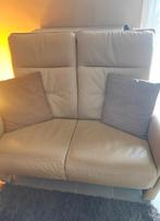 Lederen tweezits (2 stuks)., Ophalen, Gebruikt, Leer