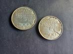 2 munten van 500 fr Belgie 1980 Vl en Fr, Ophalen of Verzenden, Setje