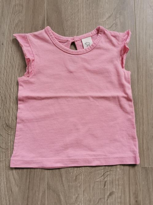 Roze t-shirt C&A - maat 68, Kinderen en Baby's, Babykleding | Maat 68, Zo goed als nieuw, Meisje, Shirtje of Longsleeve, Ophalen of Verzenden