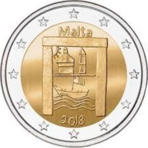 2 euro Malta 2018 Cultural Heritage UNC, Timbres & Monnaies, Monnaies | Europe | Monnaies euro, Monnaie en vrac, 2 euros, Malte