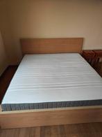 Ikea MALM 180x200 tweepersoonsbed + HOVAG-matras, Ophalen, Gebruikt