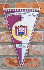 RSC Anderlecht 1974 unieke vintage vaandel fanion vaantje, Ophalen of Verzenden, Zo goed als nieuw