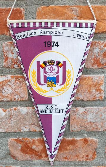 RSC Anderlecht 1974 unieke vintage vaandel fanion vaantje beschikbaar voor biedingen