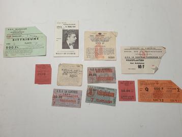 vintage voetbal toegangskaarten tickets AA Gent disponible aux enchères