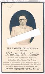 Oorlog. De Sutter Martha. ° Oosteekloo 1914 † Assenede 1944, Ophalen of Verzenden, Bidprentje