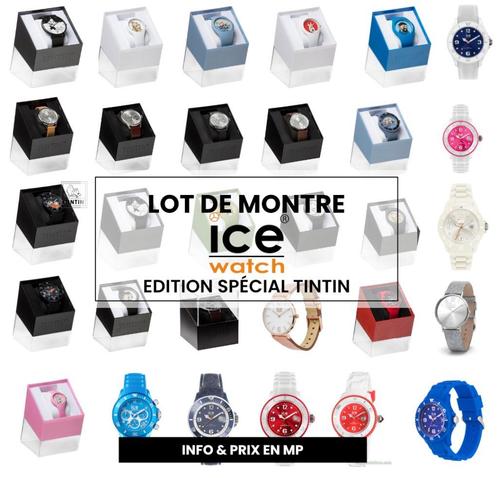 Lot Ice Watch edition spécial COLLECTOR TINTIN, Bijoux, Sacs & Beauté, Montres | Hommes, Neuf, Montre-bracelet, Autres marques