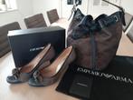 Nieuw!! Pumps mt39.5+Bucket-Bag Emporio Armani (nwpr 540eur), Nieuw, Blauw, Emporio Armani, Ophalen of Verzenden