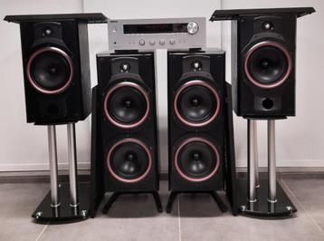 B&W luidsprekers en ONKYP receiver alles apart te koop beschikbaar voor biedingen