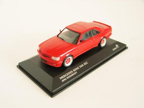 1/43 - M Solido - Mercedes Benz 560 SEC AMG rood, Hobby en Vrije tijd, Modelauto's | 1:43, Nieuw, Solido, Ophalen of Verzenden