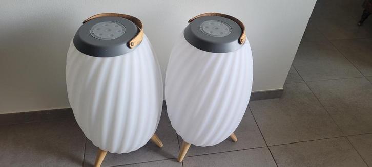 Nedis 2 Boxen, koppel, bluetooth, versch kleur sfeerverlich., Audio, Tv en Foto, Luidsprekerboxen, Ophalen