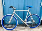FabricBike stadfiets heren wit/blauw 60cm, Ophalen, Gebruikt, Minder dan 10 versnellingen, Overige merken