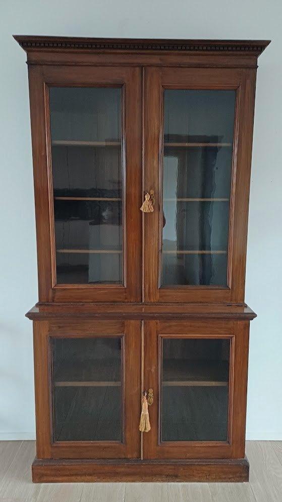 bibliotheekkast mahonie, Antiek en Kunst, Antiek | Meubels | Stoelen en Sofa's, Ophalen