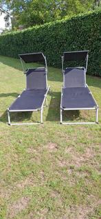 chaises longues, Jardin & Terrasse, Chaises longues, Enlèvement, Utilisé, Aluminium, Réglable