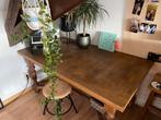 Uitschuifbare tafel, Huis en Inrichting, Tafels | Eettafels, Ophalen, Gebruikt, Vijf personen of meer, Rechthoekig