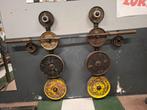 200 kgs de disques en fonte idéal pour le powerlifting., Ophalen, Gebruikt