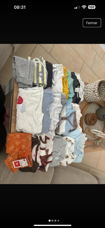 Lot de vêtement enfant 62 beschikbaar voor biedingen