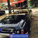 Mercedes 190 SL cabriolet | Route 66 Auctions, Auto's, Lederen bekleding, Zwart, Bedrijf, Handgeschakeld