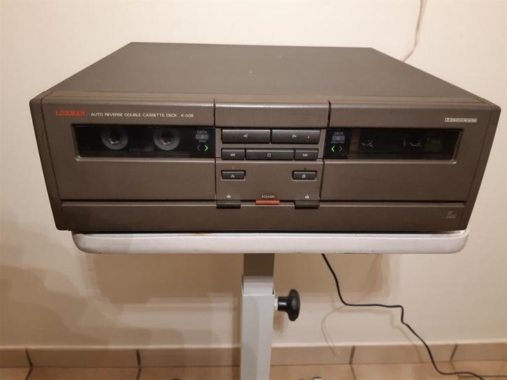 Luxman K-008 dubbel casettedeck, gereviseerd, waarborg, Audio, Tv en Foto, Cassettedecks, Dubbel, Auto-reverse, Tiptoetsen, High speed dubbing