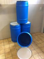 115 liter vaten met deksel en spanring        !, Tuin en Terras, 75 tot 150 liter, Ophalen, Zo goed als nieuw, Kunststof