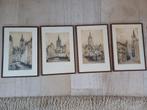 ets kortrijk - Église Saint-Martin, Begijnhof Malfliet, Antiquités & Art, Art | Eaux-fortes & Gravures, Enlèvement