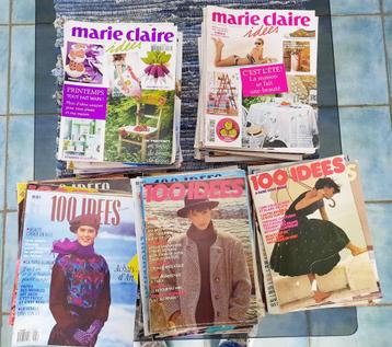 Gros lot 132 revues 100 idées (1970-80) + Marie Claire idées beschikbaar voor biedingen