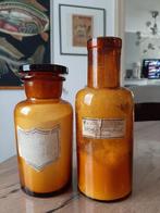 2 vieux flacons de pharmacie, Antiquités & Art, Antiquités | Verre & Cristal, Enlèvement ou Envoi