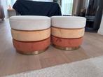 Lot de 2 poufs a vendre, Enlèvement, Comme neuf