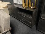 NIEUW OUTLET industriele Dressoir & Vitrinekast zwart metaal, 150 tot 200 cm, Nieuw, Ophalen of Verzenden, Metaal