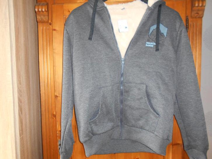 blouson gris doublé polaire, Vêtements | Hommes, Vestes | Hiver, Neuf, Taille 48/50 (M), Gris, Enlèvement