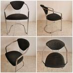 Chaises design vintage (4 pièces), Enlèvement, Utilisé, Tissus, Quatre
