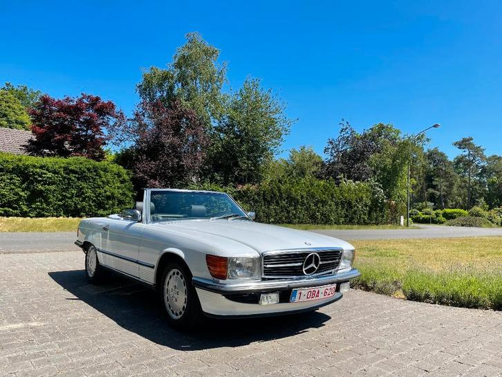 Mercedes 500 SL (R107) Belgische wagen facelift 1988, Autos, Mercedes-Benz, Particulier, SL, ABS, Air conditionné, Verrouillage central