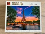 Puzzel Eiffeltoren 1000 stukken, Hobby & Loisirs créatifs, Sport cérébral & Puzzles, Comme neuf, 500 à 1500 pièces, Puzzle, Enlèvement
