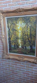 olieverf schilderij DE DREEF, Antiek en Kunst, Ophalen of Verzenden