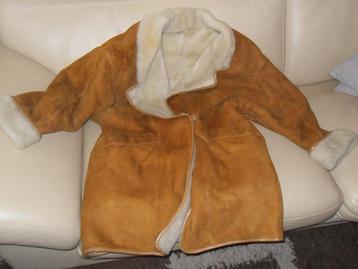Pelsmantel (2), Enlèvement ou Envoi, Comme neuf, Beige