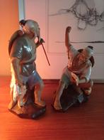 Deux statues japonaises d'hommes de boue, Utilisé, Enlèvement ou Envoi